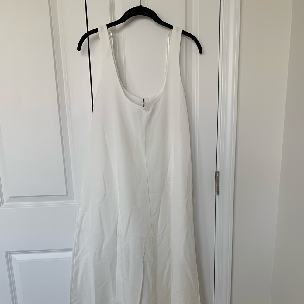 Zara White Linen Blend Dress - Picture 9 of 10